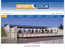 Tablet Screenshot of bradcoleconstruction.com